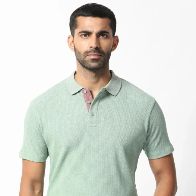 Mello Polo Collar Slim Fit Cotton T-Shirt